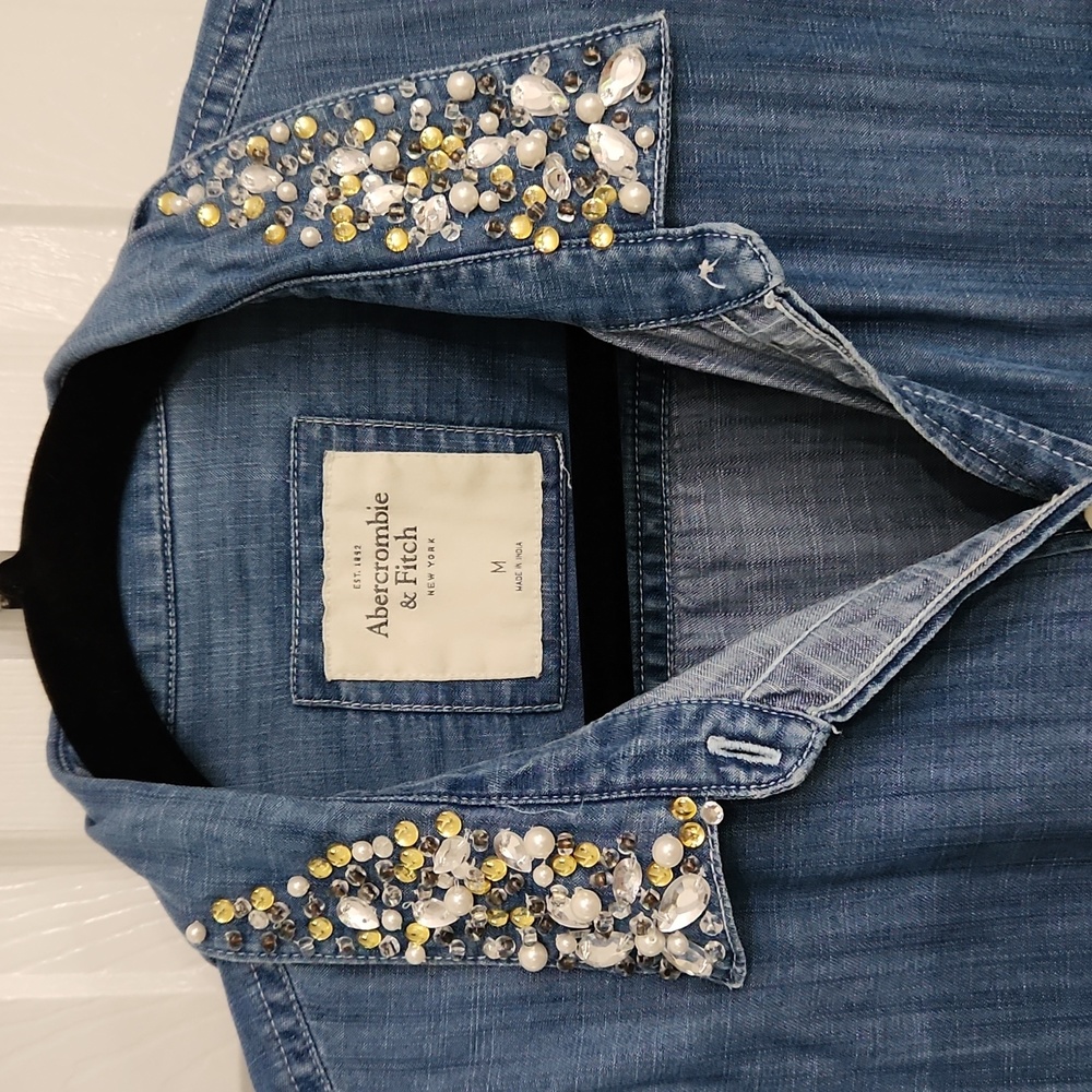 A&F Denim Blouse